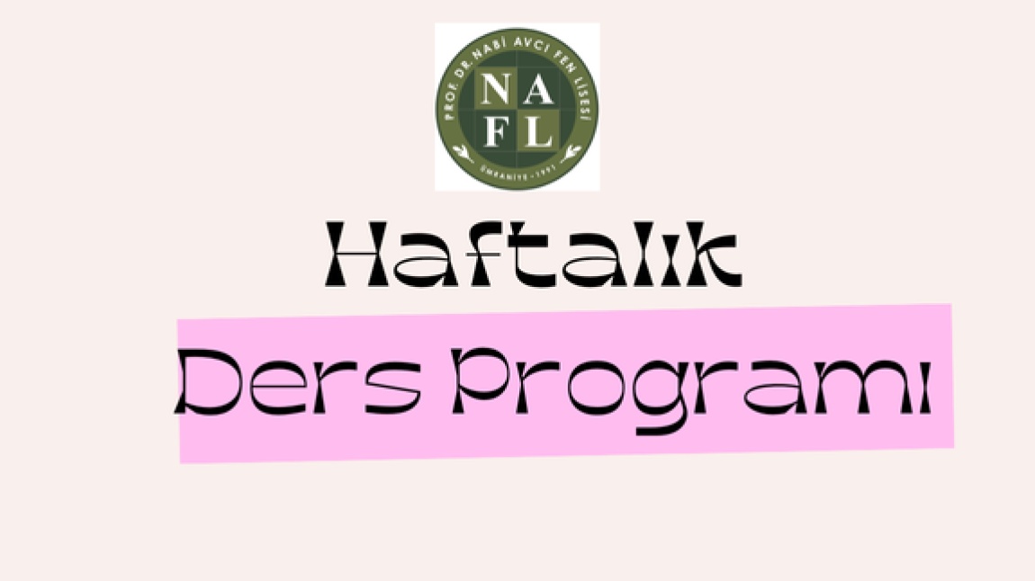 02.12.2024 TARİHLİ SINIF DERS PROGRAMI